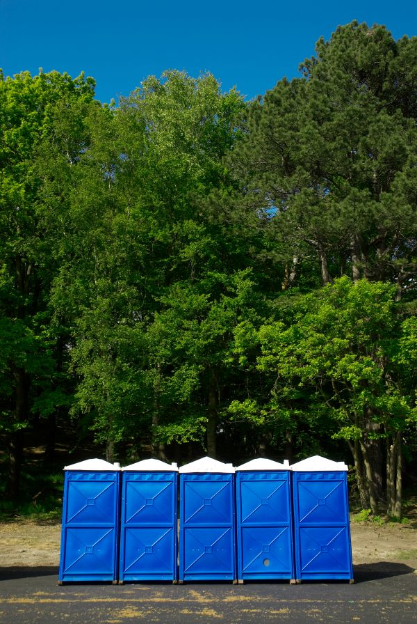 Freshly serviced and sanitized porta potty unit in Georgia and the Southeast
